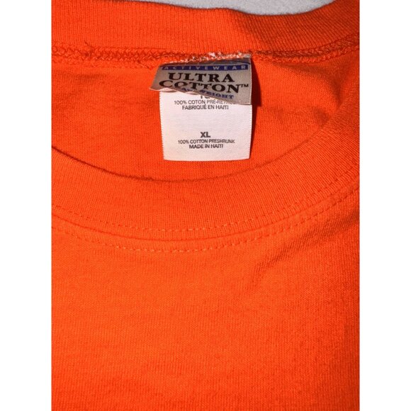 Gildan Orange Sturgis 2005 Sleeveless Shirt XL Graphic Tee Cotton - Picture 5 of 12